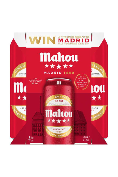 Mahou Beer 4 x 440ml