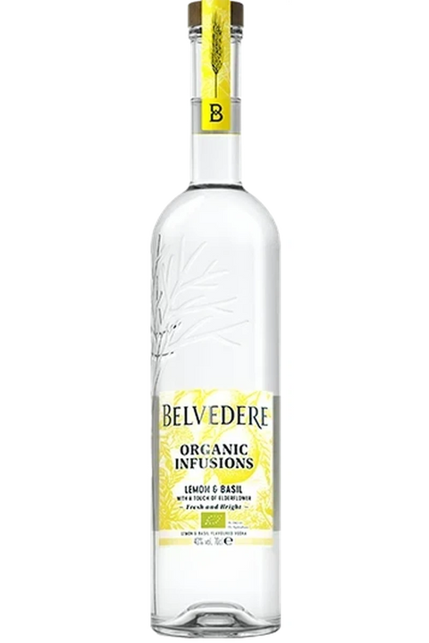 Belvedere Vodka Lemon and Basil Organic Infusions